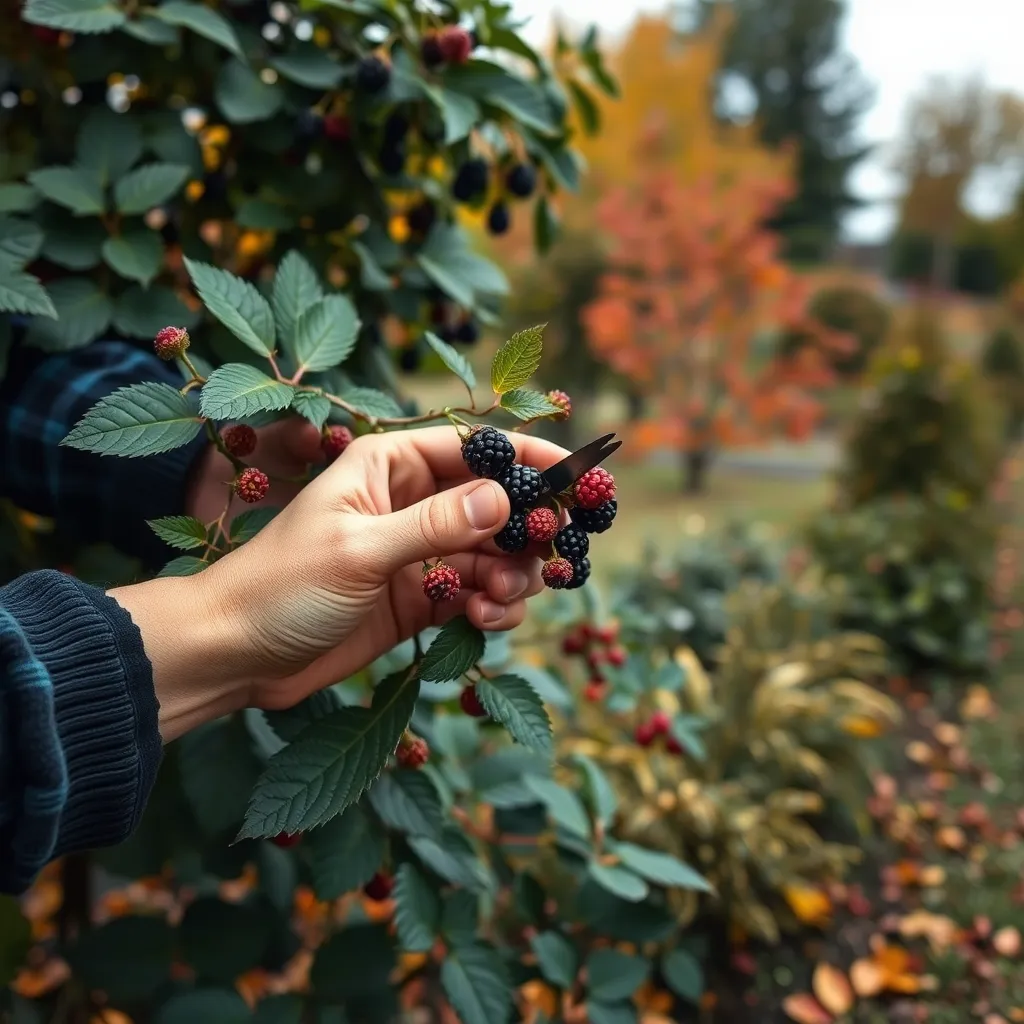 Przycinanie jeżyny jesienią – krok po kroku